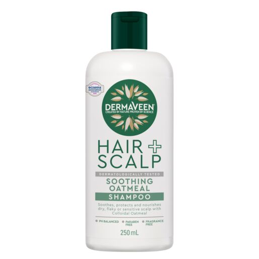 DermaVeen Hair + Scalp Soothing Oatmeal Shampoo 250mL
