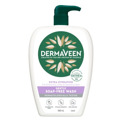 DermaVeen Extra Hydration Gentle Soap-Free Wash 500mL