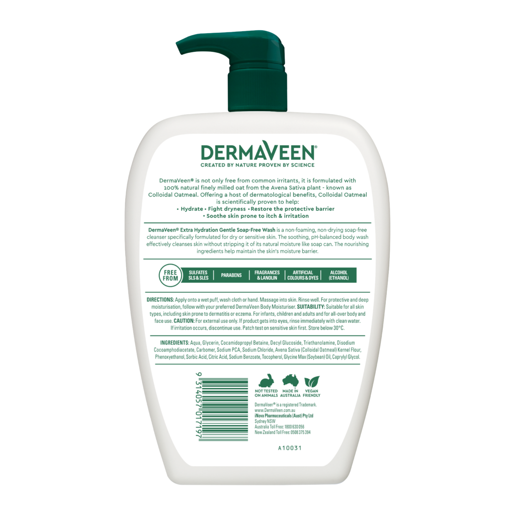 DermaVeen Extra Hydration Gentle Soap-Free Wash 1.25L