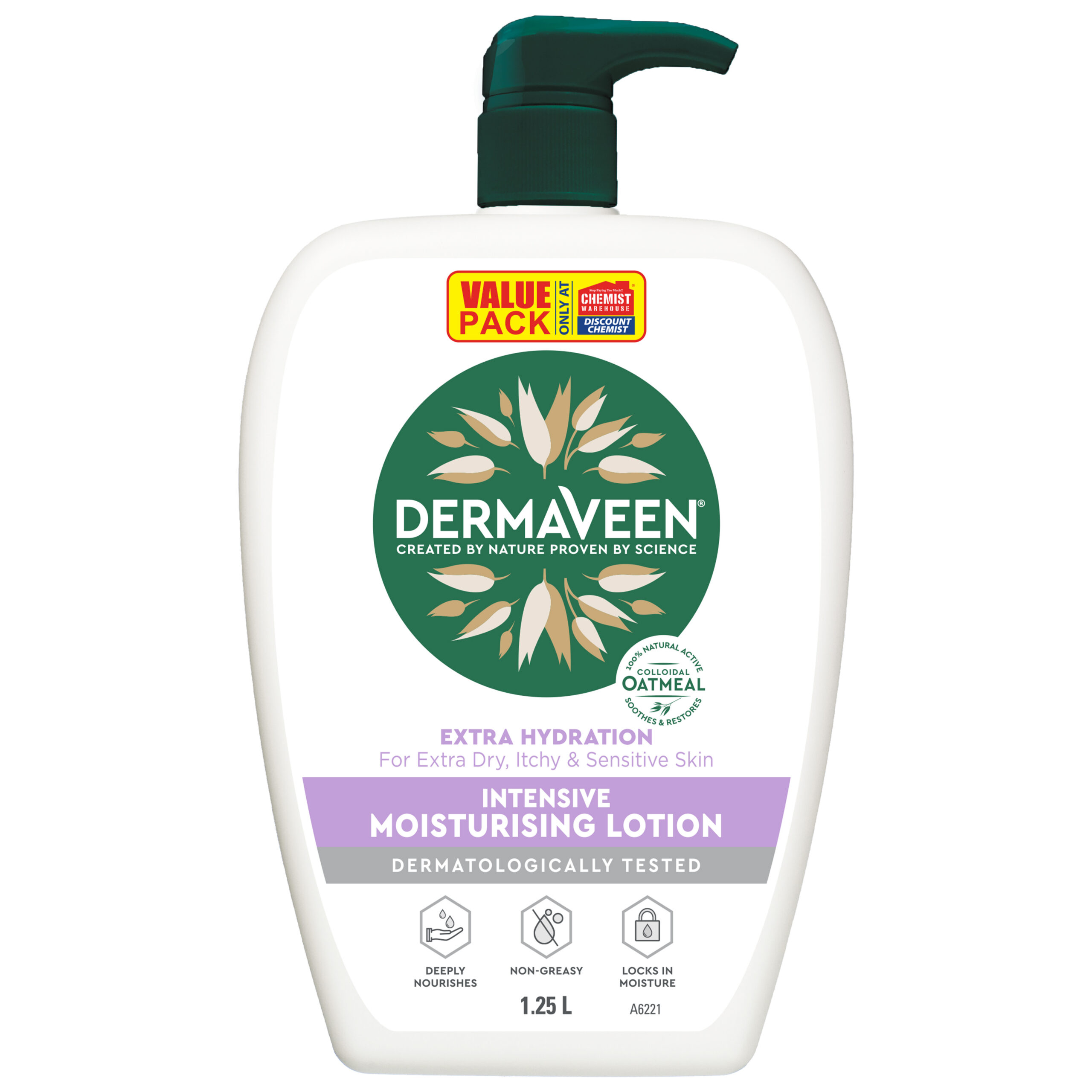 DermaVeen Extra Hydration Intensive Moisturising Lotion 1.25L